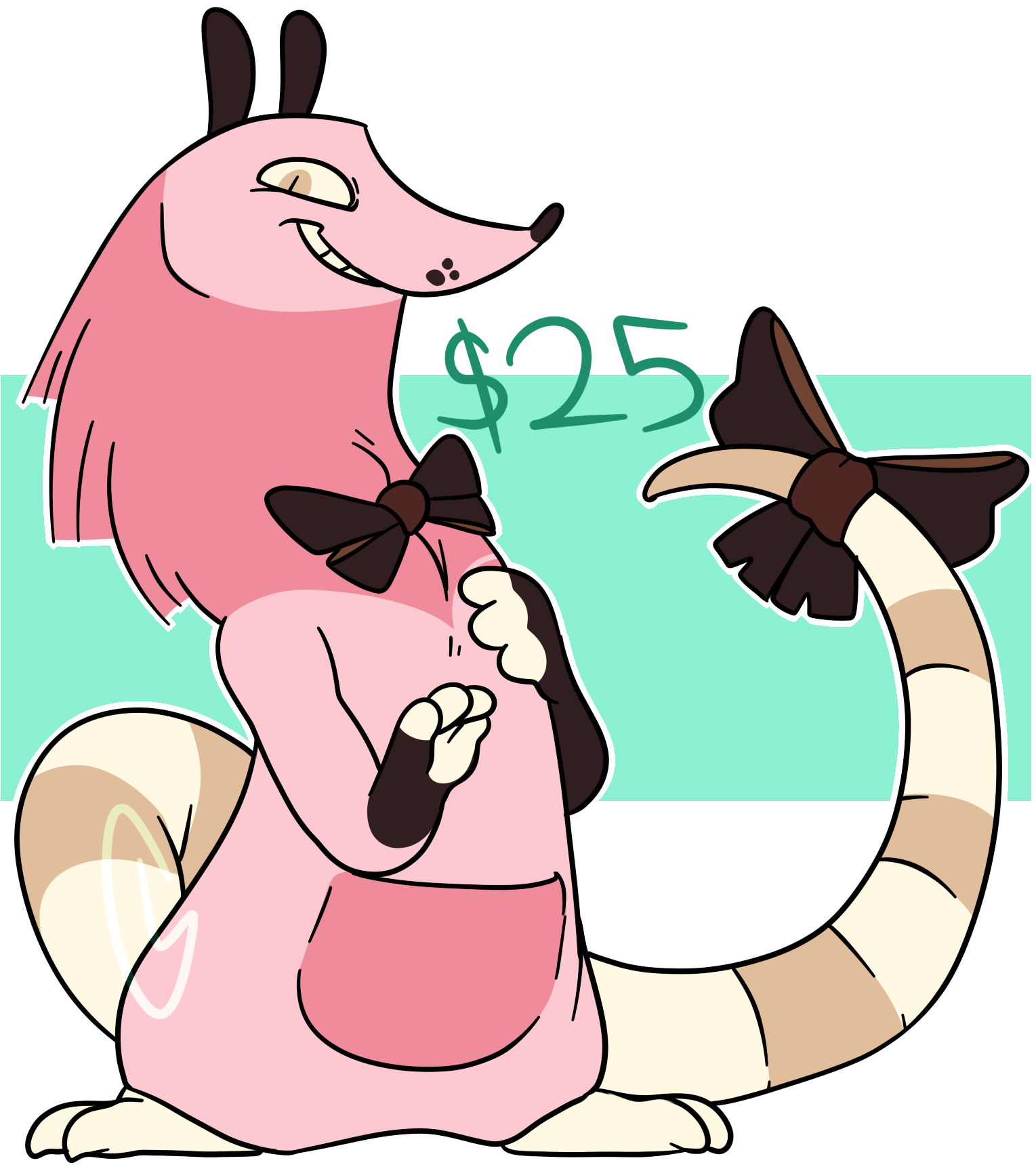 Opossum My Possum [adopt] - Large American Opossums Clipart (1705x1780), Png Download