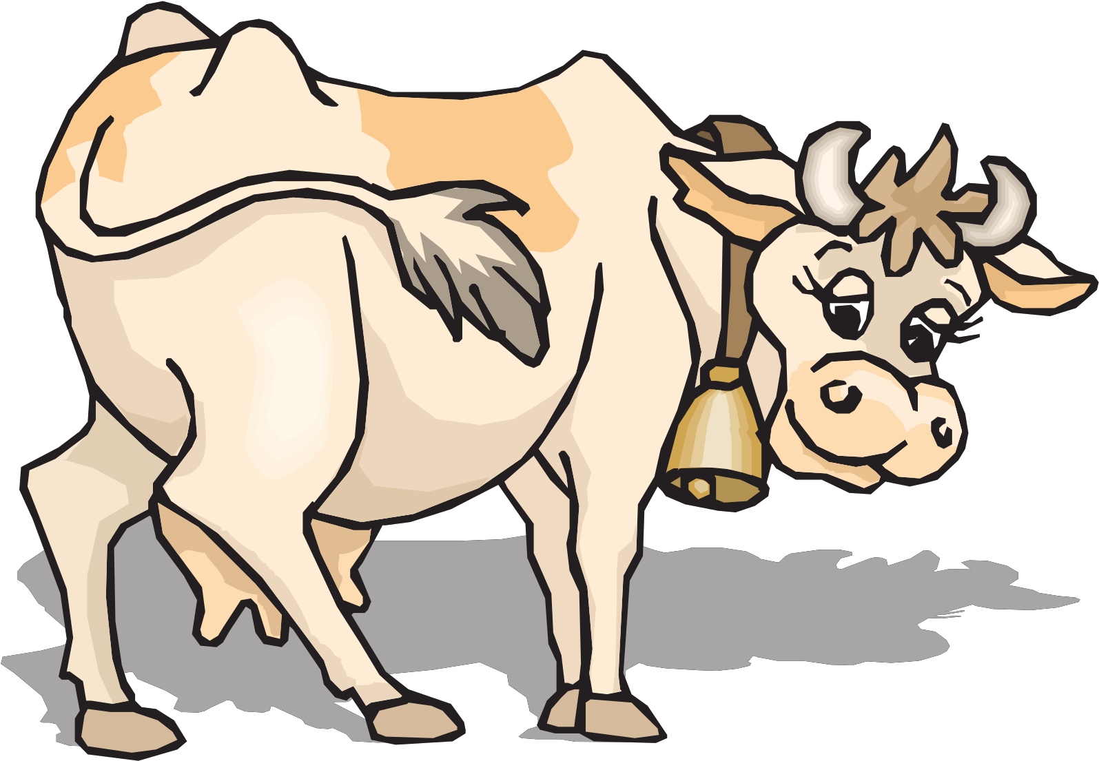 Cows Clipart 16, Buy Clip Art - Farm Animals Clipart Gif - Png Download (960x666), Png Download