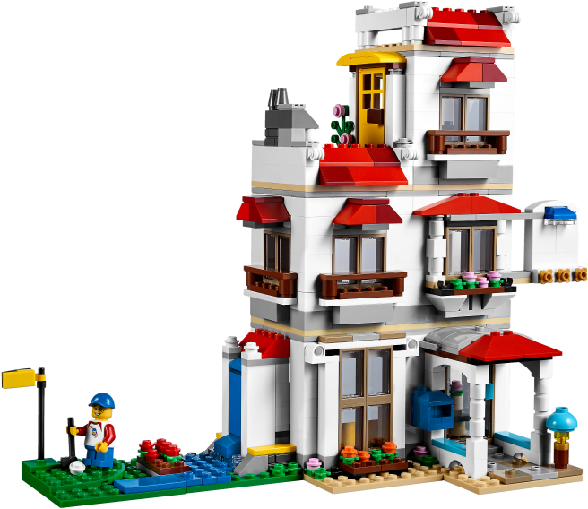 Modular Family Villa - Lego 31069 Clipart (800x600), Png Download