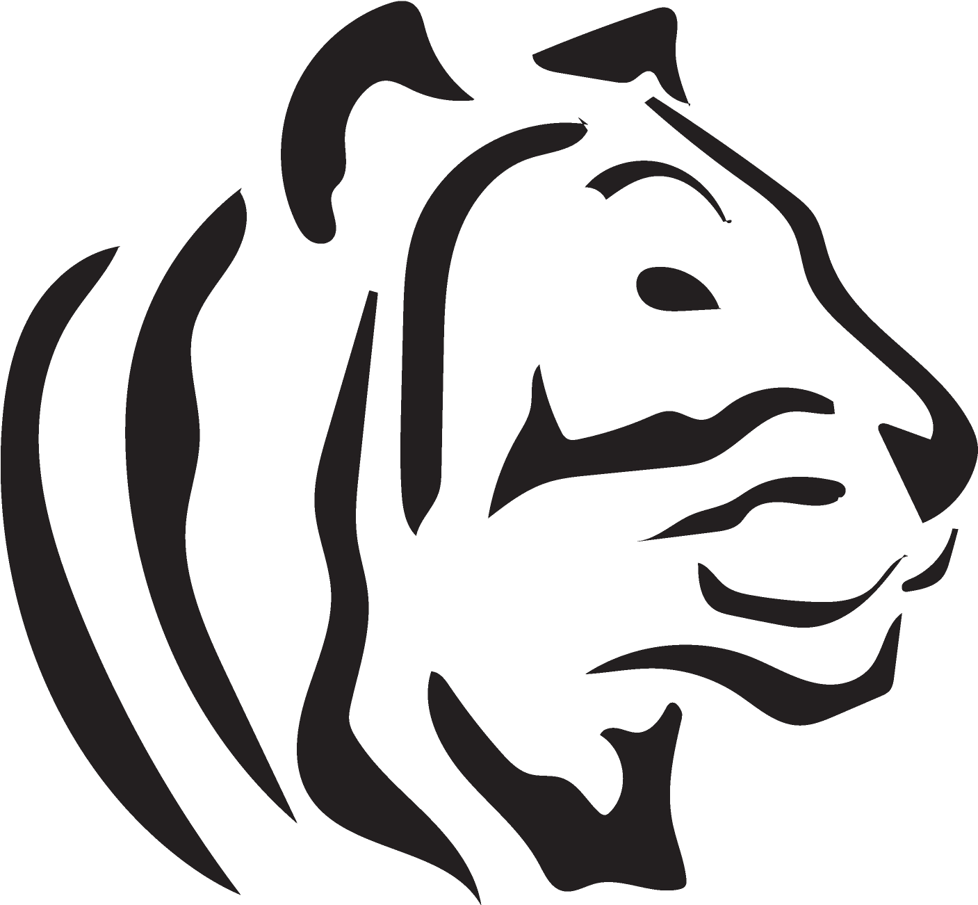 Indian Tiger - Cat Clipart (1764x1764), Png Download