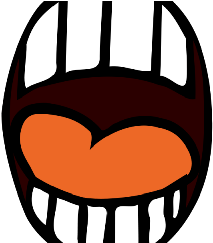 Scary Clipart Orange - Mouth Clip Art - Png Download (640x480), Png Download