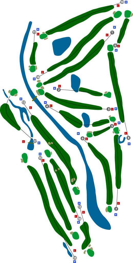 For A Hole By Hole Description Visit Our Course Layout Clipart (519x1024), Png Download