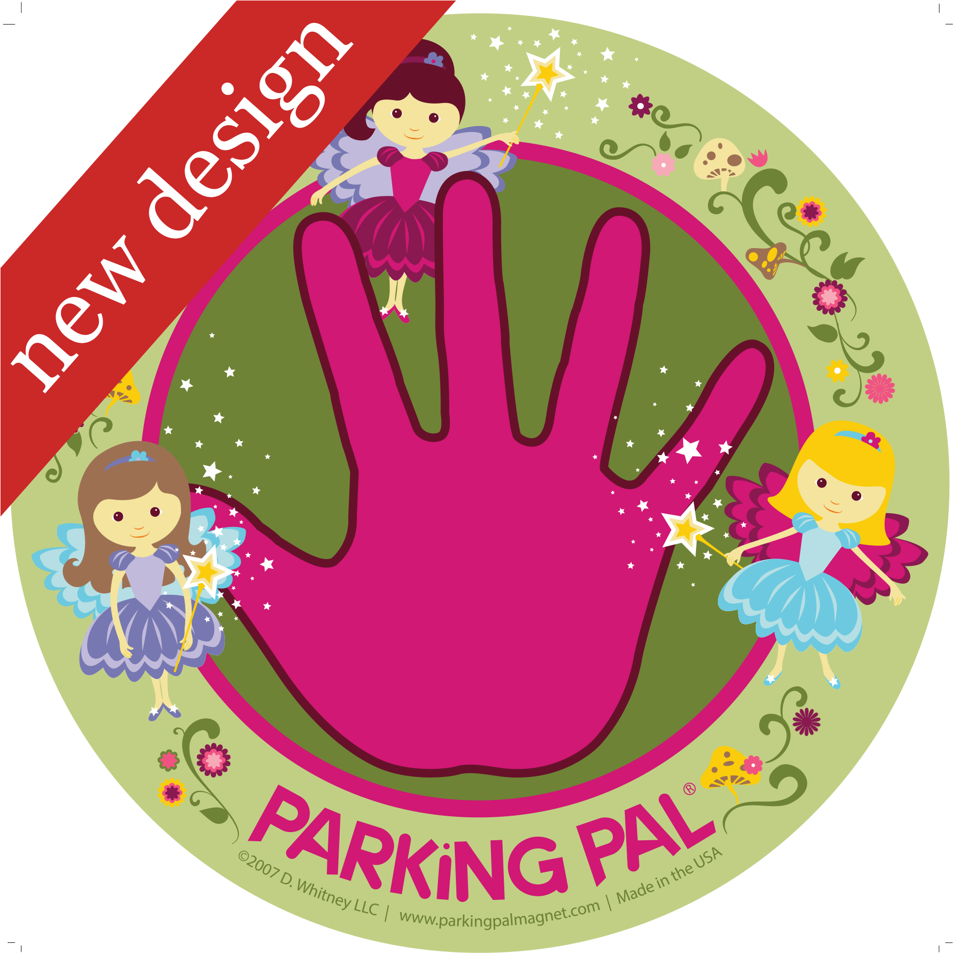 Gives Kids A Visual Of A Safe Place To Stand While - Parking Pal Car Magnet, Keep Kids Safe Around Vehicles Clipart (1875x1875), Png Download