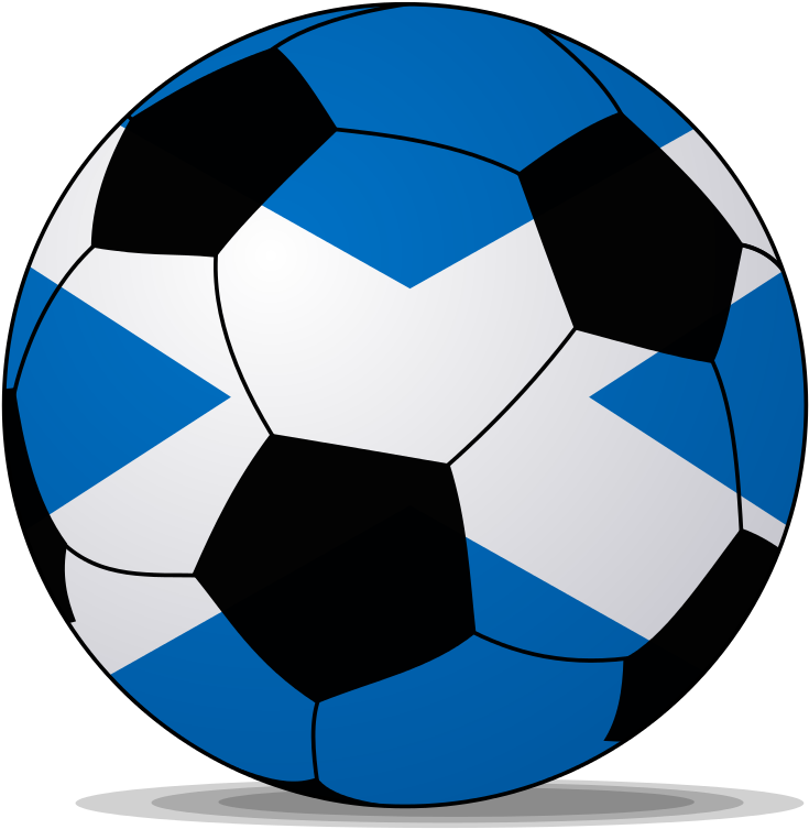 File - Soccerball Scotland - Svg - Wikimedia Commons - Blue Soccer Ball Png Clipart (768x768), Png Download