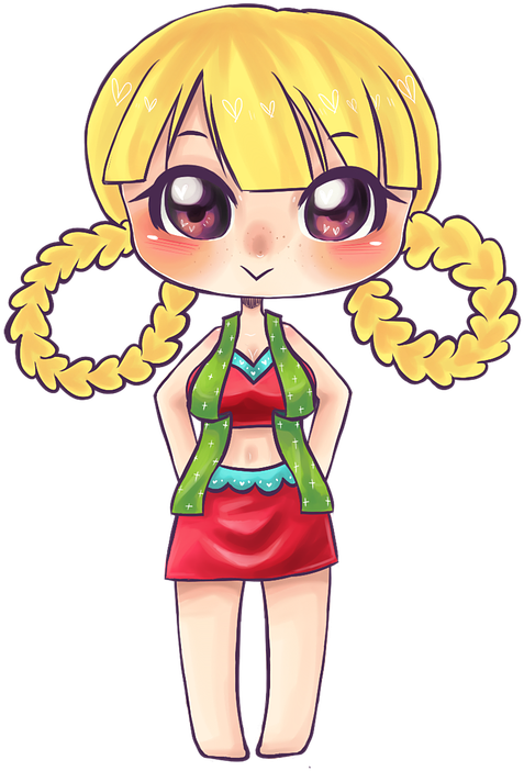 Cute Cartoon Girl 20, Buy Clip Art - Illustration - Png Download (510x720), Png Download