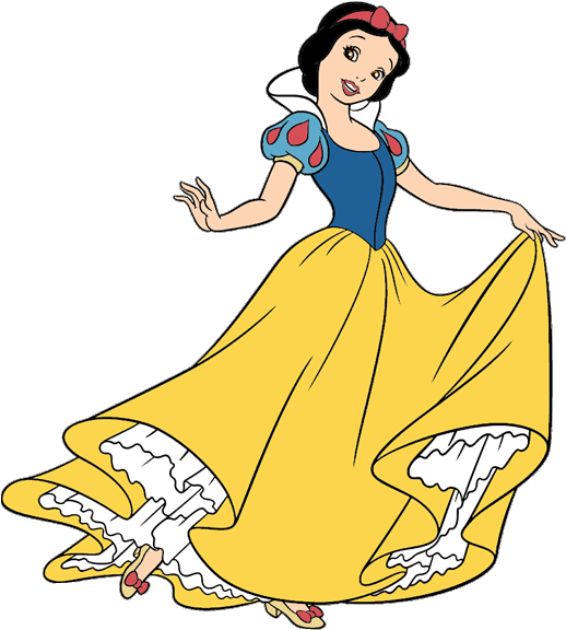 Snow White Clip Art - Snow White Cinderella Sleeping Beauty - Png Download (525x596), Png Download