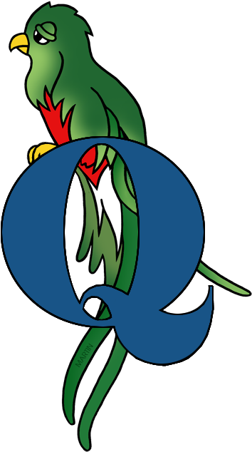 Letter Q - Cartoon Clipart (476x648), Png Download