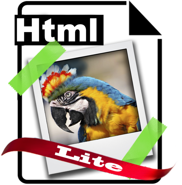 Image2htmllite On The Mac App Store - Sticker Autocollant Pc Ordinateur Portable Netbook Clipart (630x630), Png Download