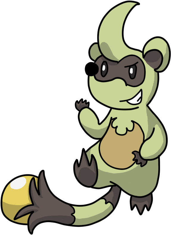Arti - Pokemon Gen 8 Starters Raccoon Clipart (1000x1000), Png Download