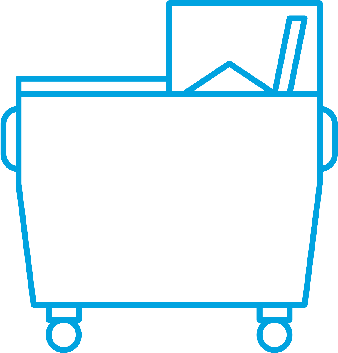 Dumpster Full Of Trash - Logo Clipart (1200x1200), Png Download