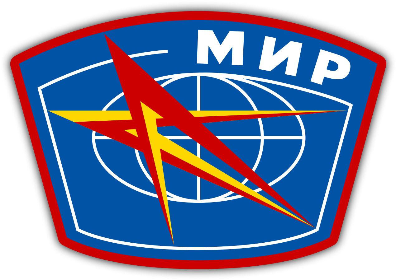 Mir Space Station Emblem - Mir Space Station Logo Clipart (1280x904), Png Download