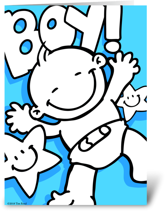 New Baby Boy Greeting Card Clipart (700x792), Png Download
