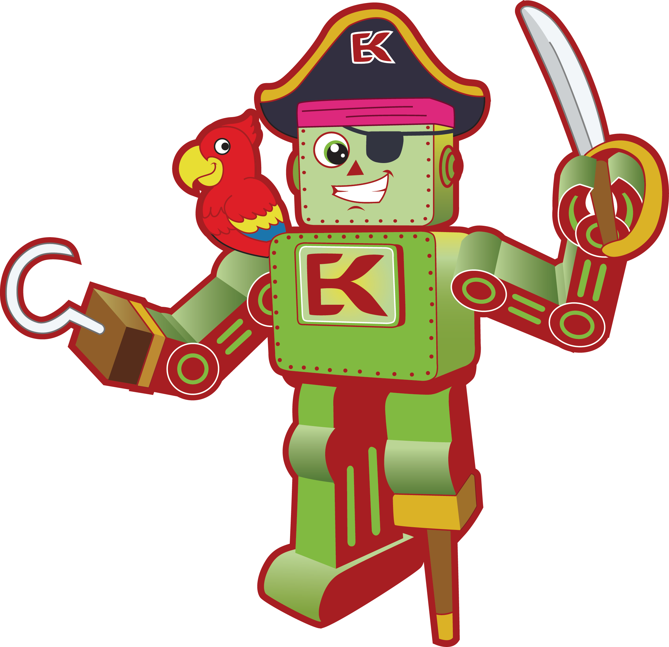 Pirates On The High Seas - Cartoon Clipart (2228x2155), Png Download