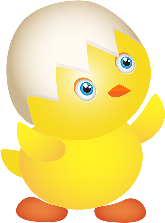 Tubes Pâques Poussin - Clip Art - Png Download (555x741), Png Download