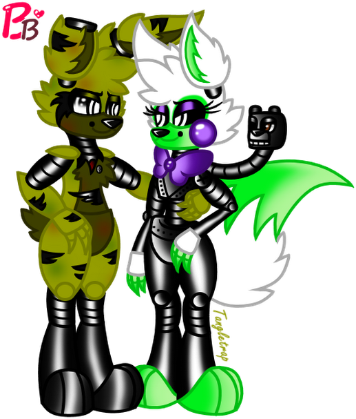 Lolbit X White Rabbit Clipart (530x615), Png Download