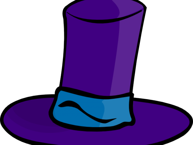 Violet Clipart Clothes - Hat Cartoon - Png Download (640x480), Png Download