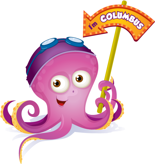 Say Hello To Columbus Clipart (550x580), Png Download