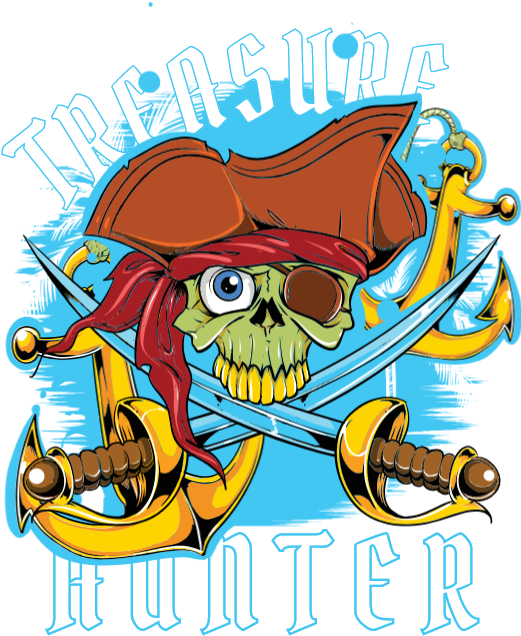 Treasure Hunter - Cartoon Clipart (539x686), Png Download