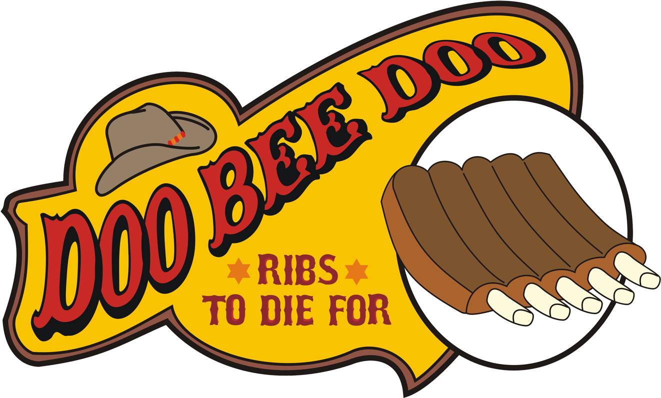 Logo02-doo Bee Doo Ribs - Logo Ribs Clipart (1343x824), Png Download