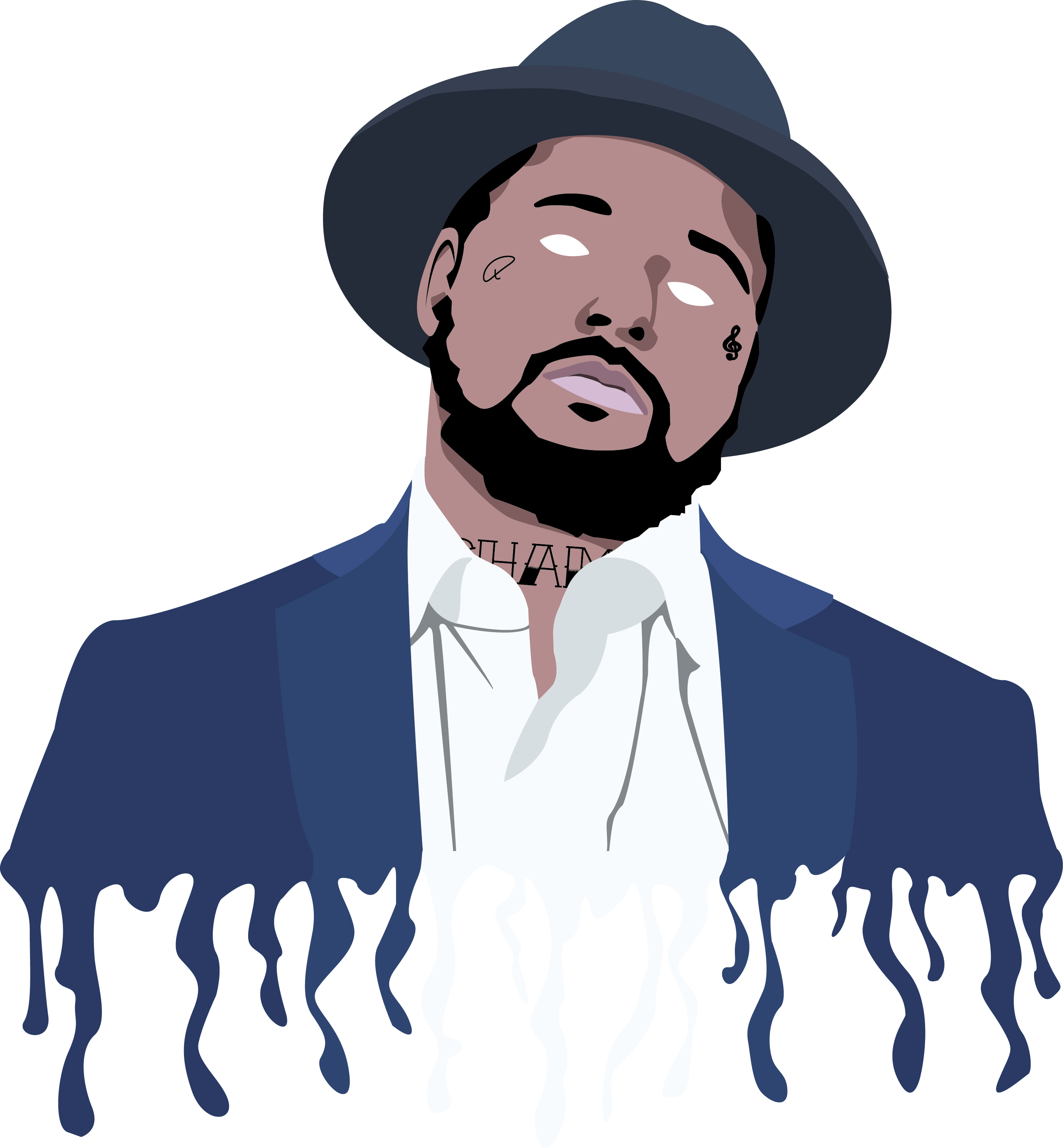 Vector Schoolboy Q - Illustrator Kendrick Lamar Vector Clipart (3045x3290), Png Download