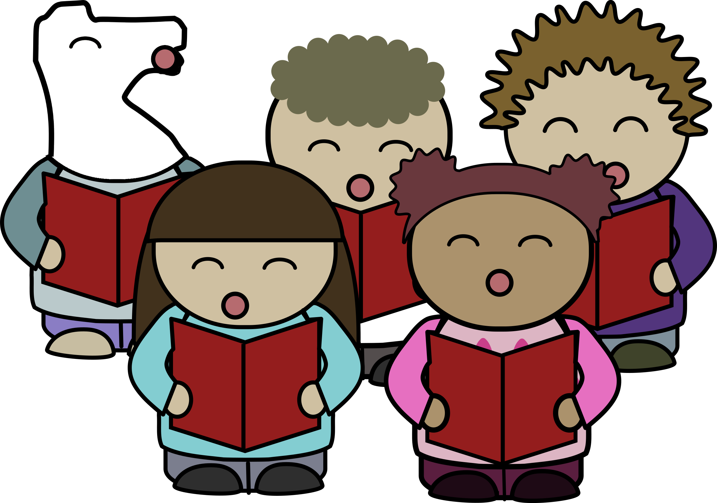 The Fide Anthem - Singing In Church Clipart - Png Download (2400x1686), Png Download