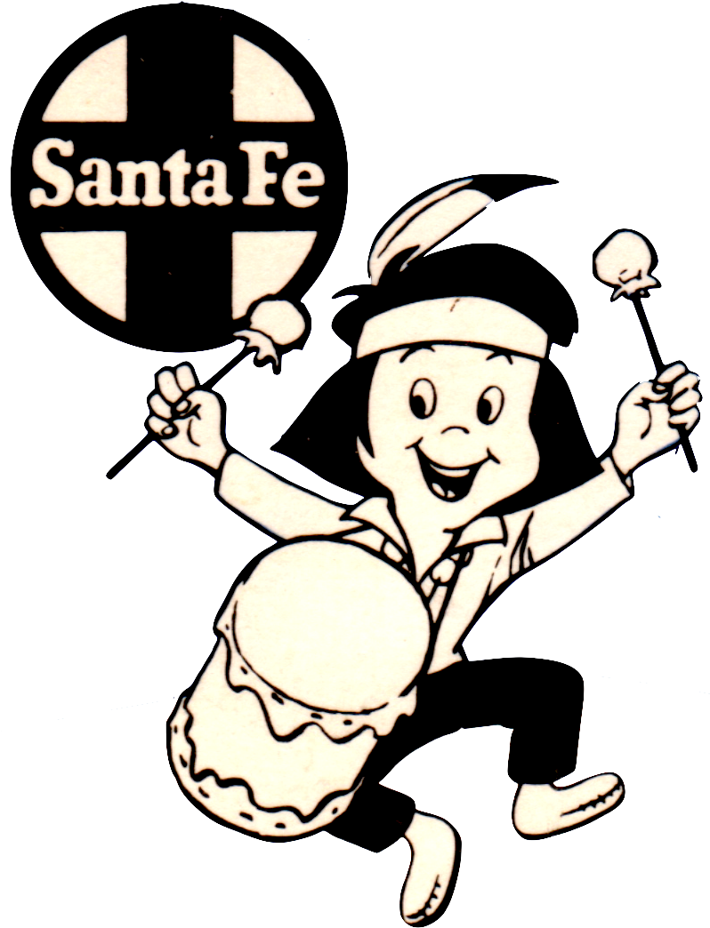 The Secret Origin Of Wigwam, Part - Santa Fe Railroad Logo Clipart (797x1057), Png Download
