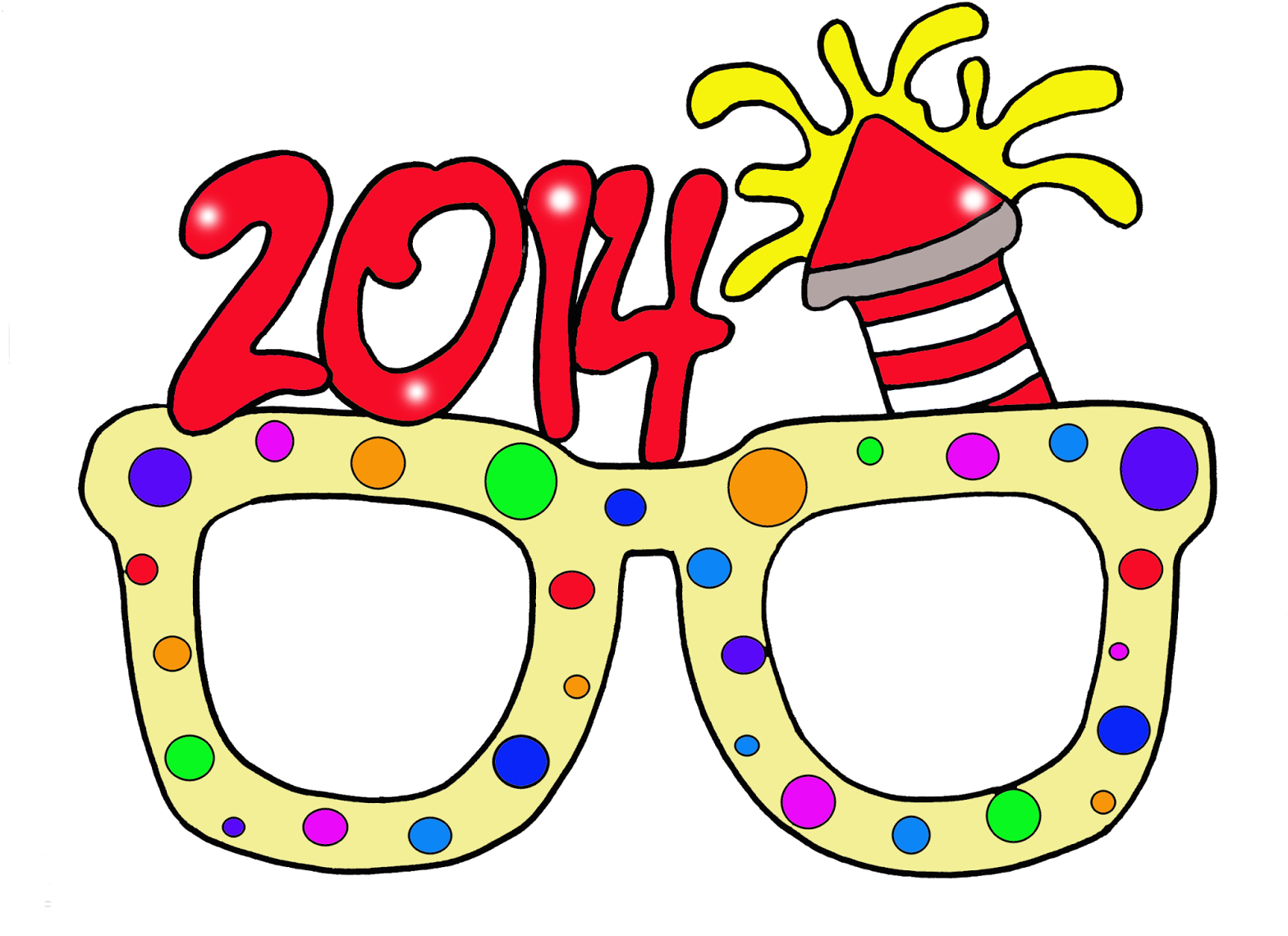 Glass Clipart New Year - New Years Glasses Png Transparent Png (1600x1148), Png Download