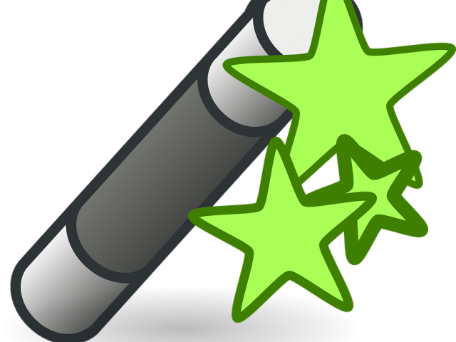 Illusion Clipart Magical - Wand - Png Download (640x480), Png Download