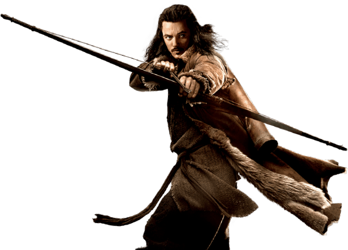 The Hobbit Png Image - Bard Hobbit Png Clipart (686x494), Png Download
