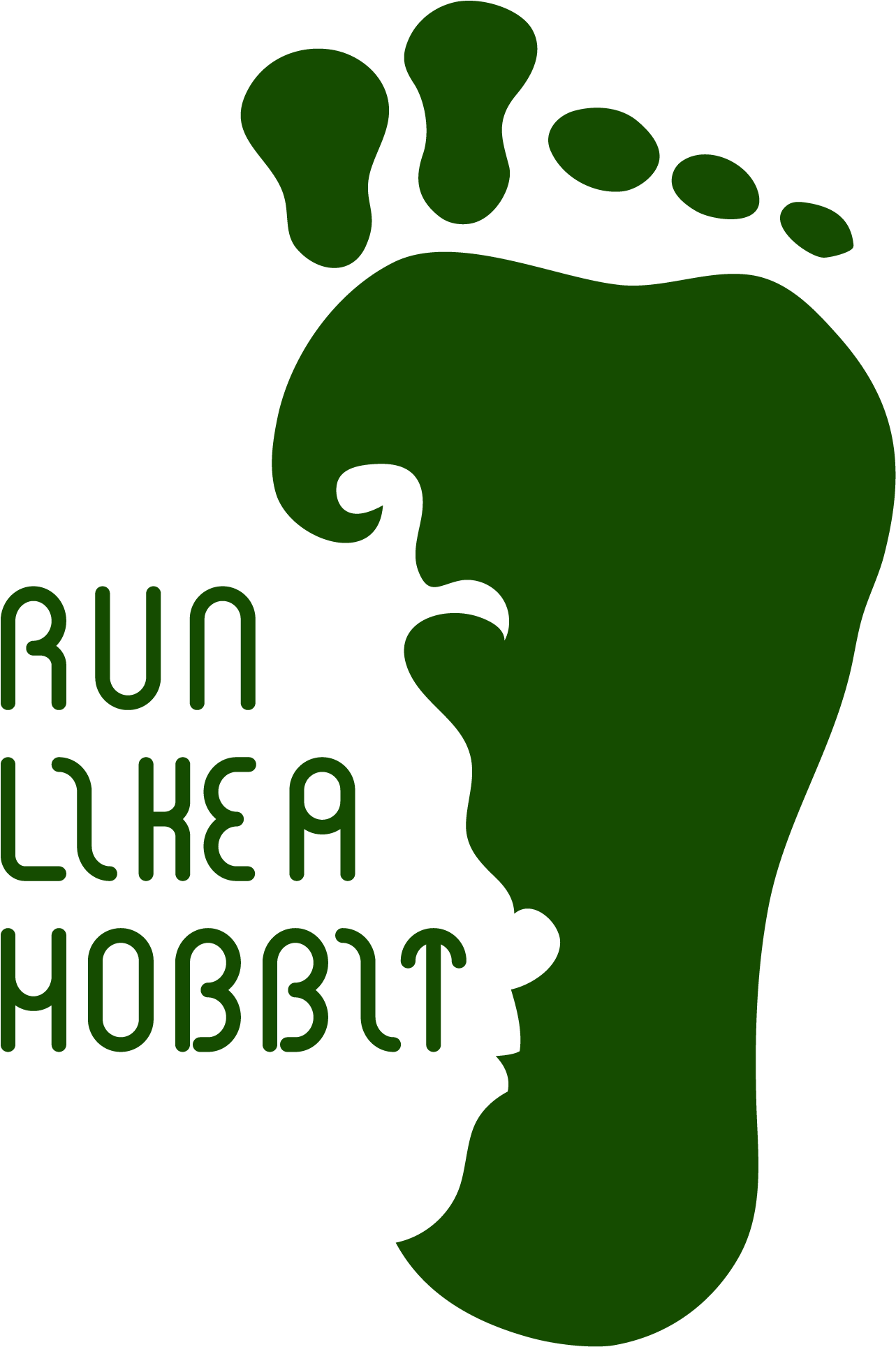 Run Like A Hobbit - T-shirt Clipart (2083x2083), Png Download