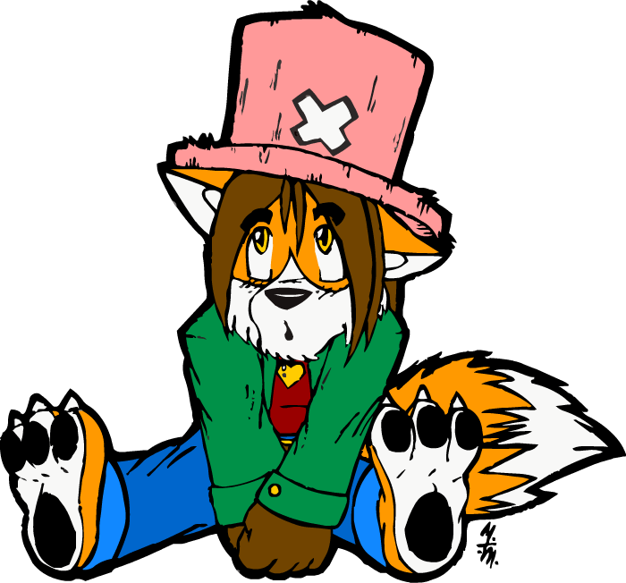 Trey Has Chopper's Hat [color] - Drawing Clipart (700x652), Png Download