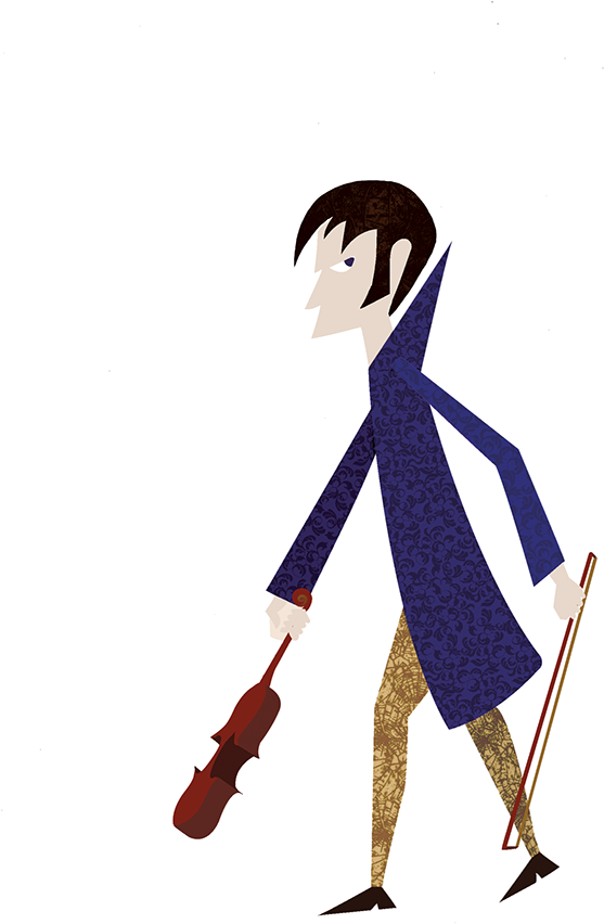 To Keep The Violin Going He Sacrifices A Life A Day - Cartoon Clipart (600x883), Png Download