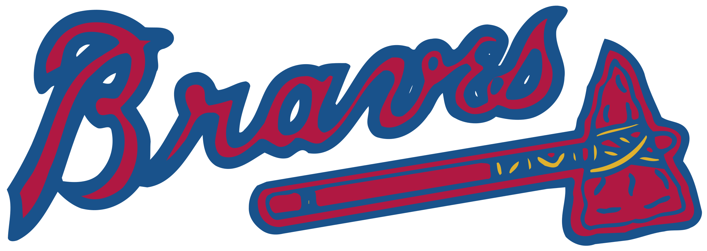 Atlanta Braves 1 Logo Png Transparent - Turner Field Clipart (2400x2400), Png Download