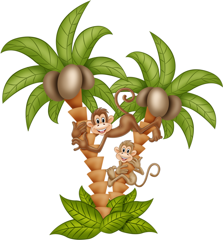 Baby Prints, Cute Clipart, Digital Image, Funny Monkeys, - Digital Image - Png Download (751x800), Png Download