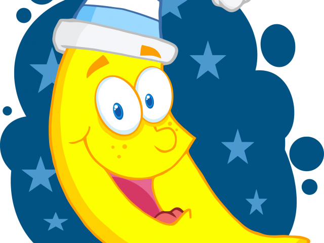 Night Clipart Clip Art - Happy Moon Png Transparent Png (640x480), Png Download