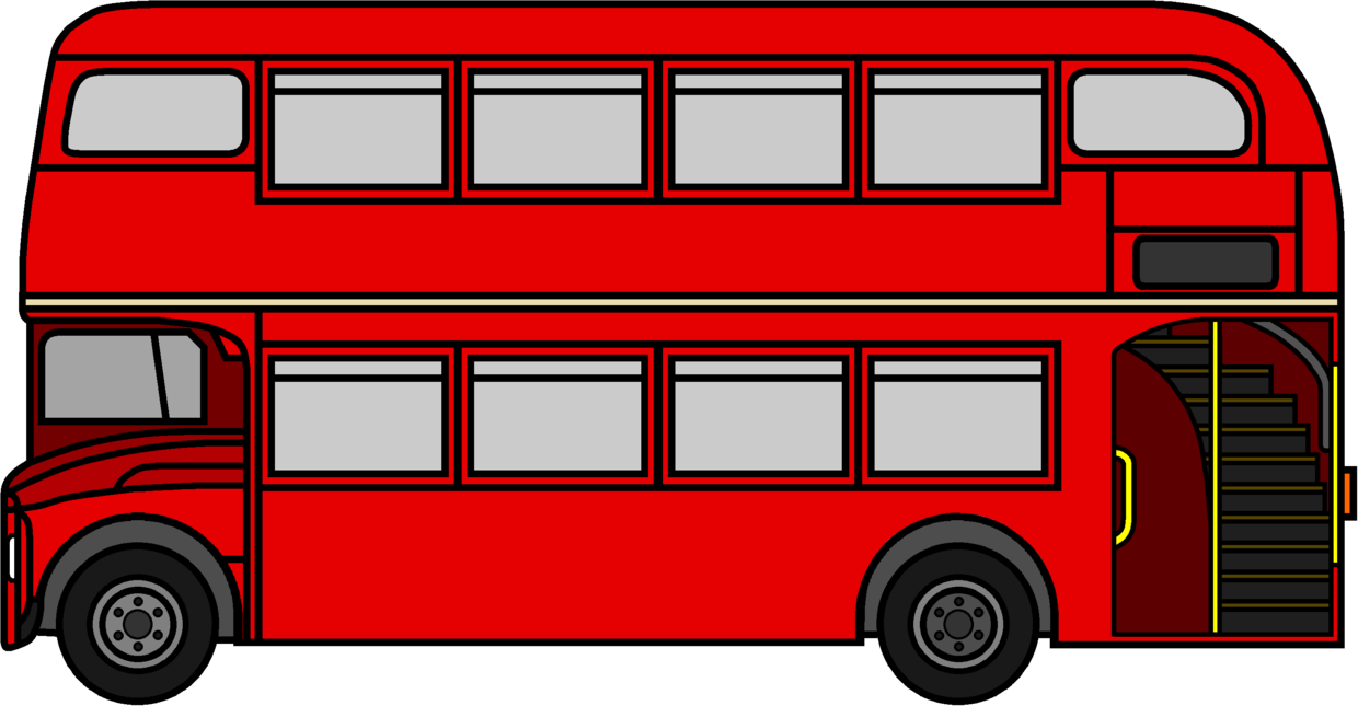 Freeuse Library Huge Freebie Download For - Double Decker Bus Clipart - Png Download (1240x645), Png Download