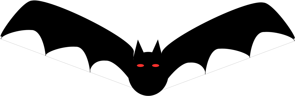 Halloween Bats Download Drawing - Bat Clip Art - Png Download (1041x340), Png Download