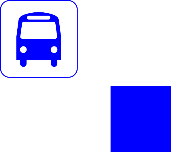 How To Set Use Bus Station Dark Blue 2 Svg Vector Clipart (600x527), Png Download