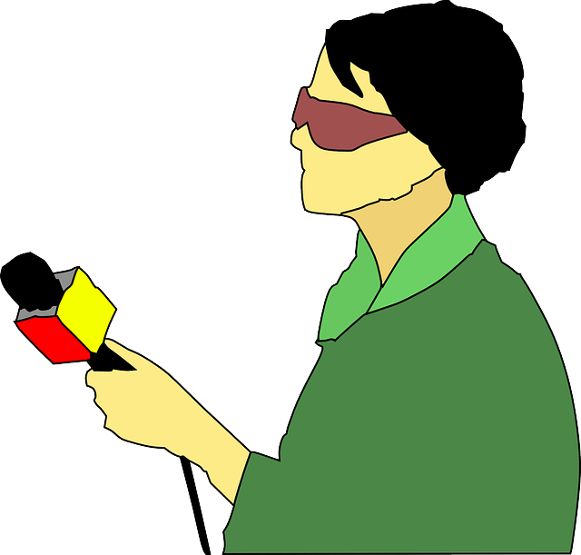 News Reporter Cartoon Png Clipart (600x573), Png Download