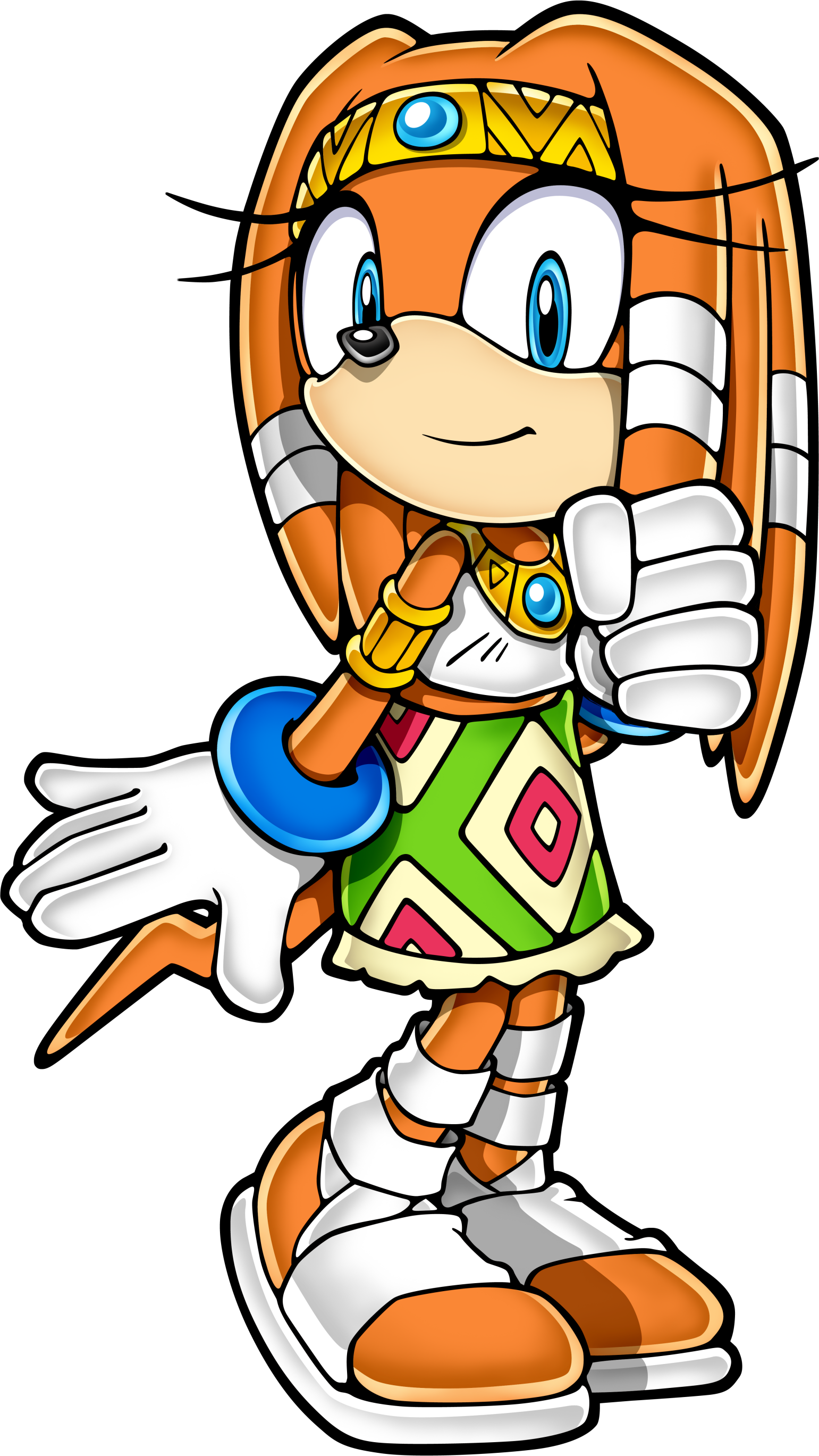Sonic Clip Art - Tikal The Echidna Png Transparent Png (1541x2738), Png Download