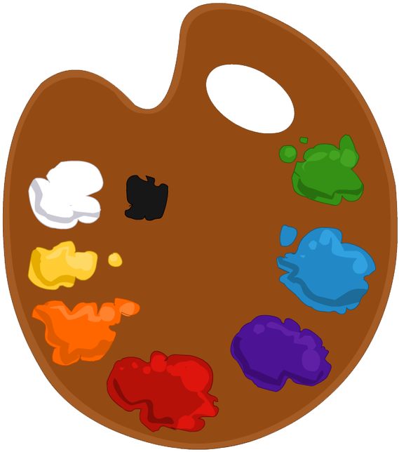 The Ourworld News - Palette Clipart (1100x715), Png Download