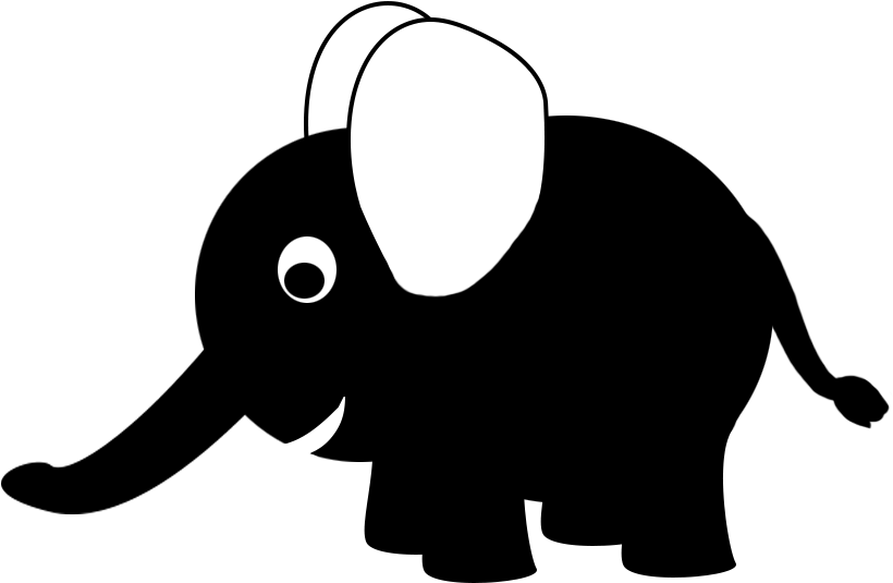 Circle Elephant Clip Art - Clip Art - Png Download (886x627), Png Download