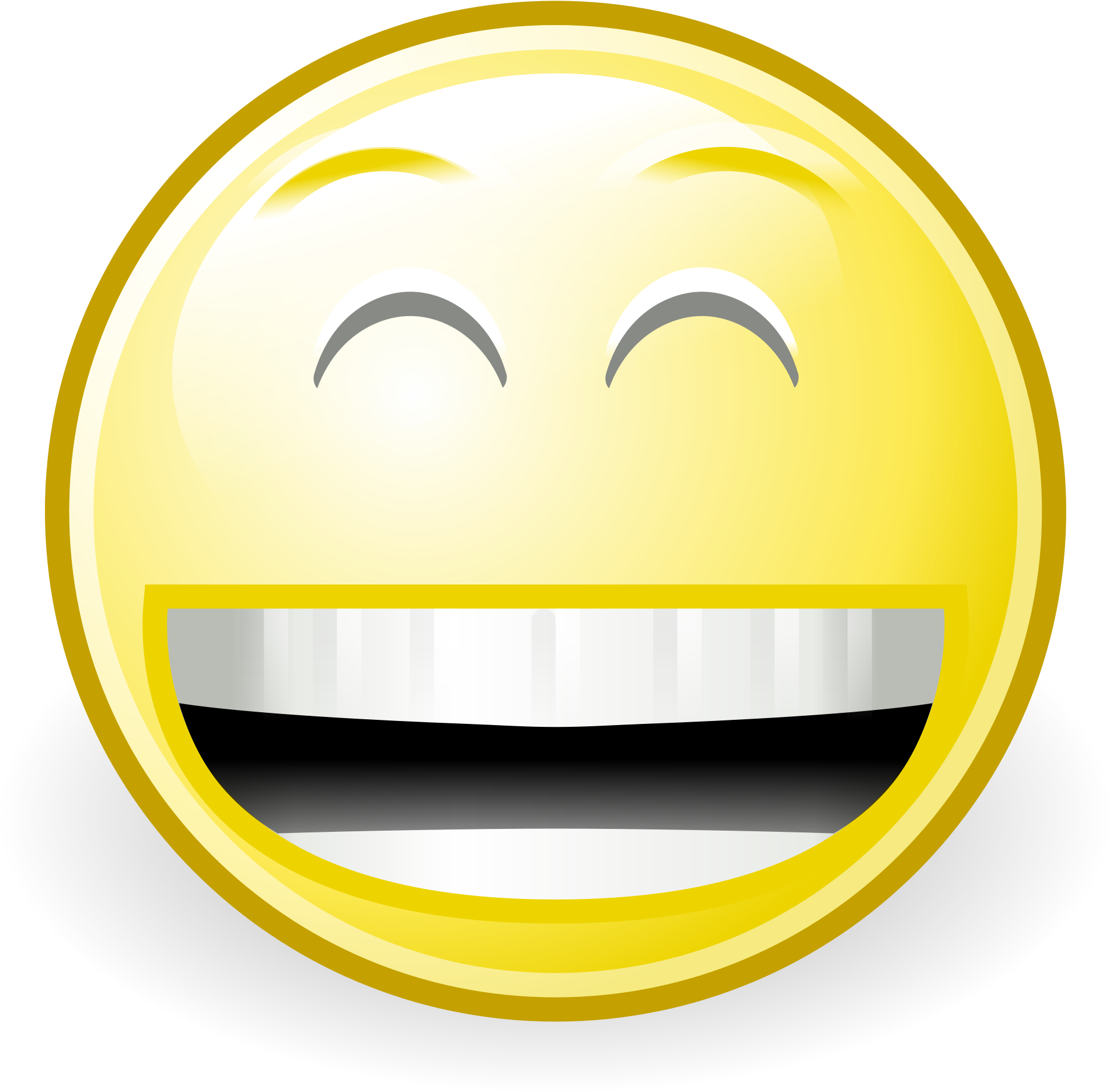 Funny Laughing Face Cartoon - Cartoon Clipart (2000x2000), Png Download