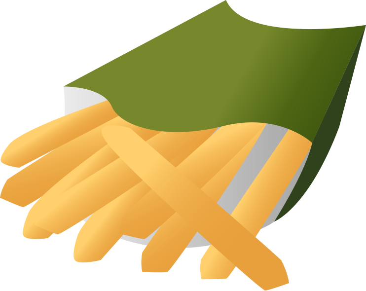 Banner Library Nutrition Clipart Personal Health - French Fries - Png Download (742x590), Png Download