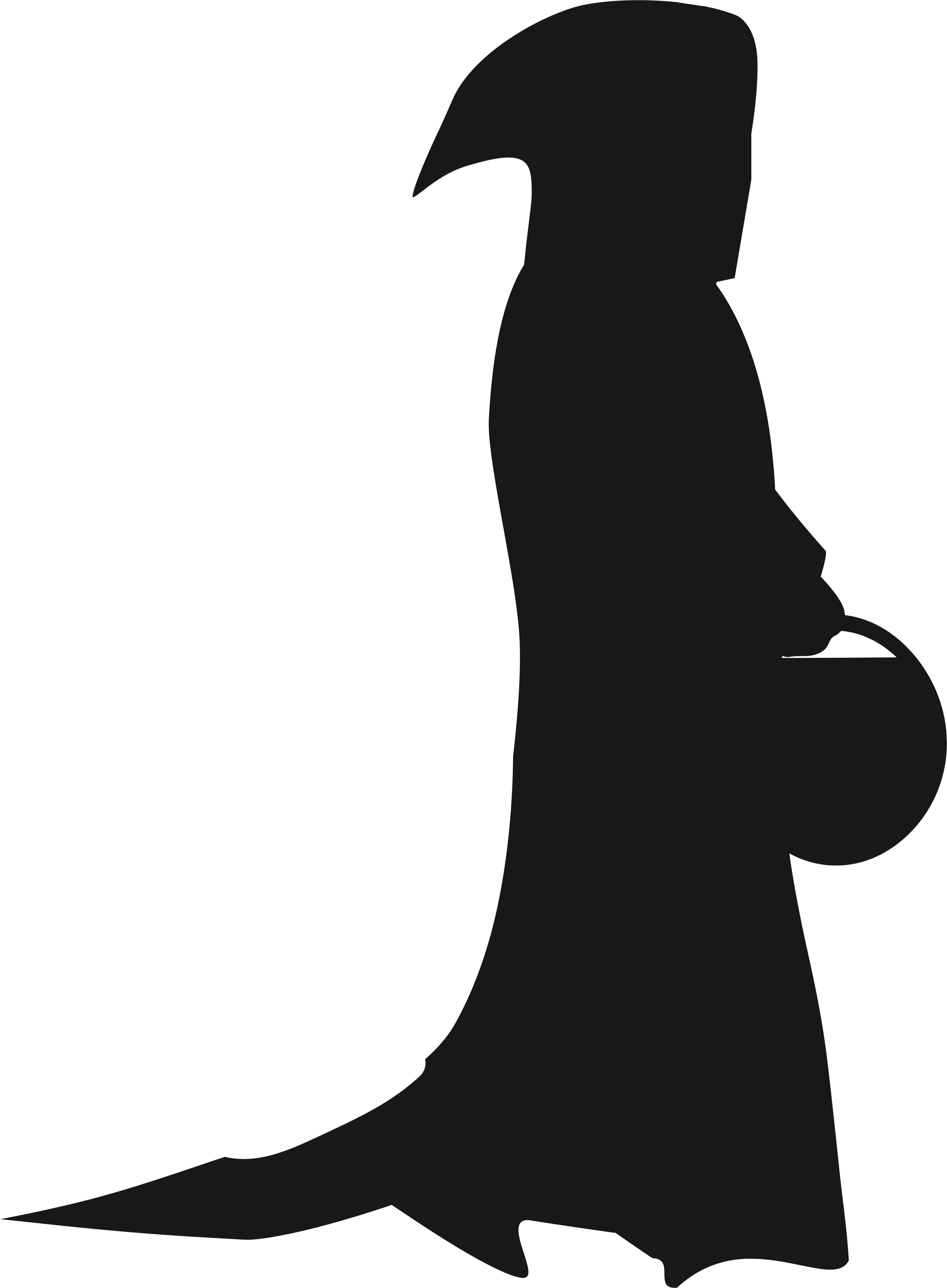 Spooky Clipart Shadow - Silueta De Halloween - Png Download (4524x6184), Png Download