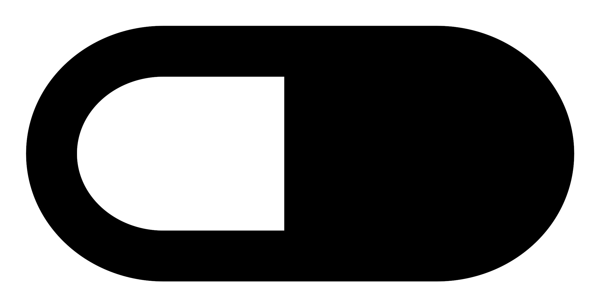 Pills Clipart Medicine Tablet - Black And White Pill Transparent - Png Download (2400x2400), Png Download