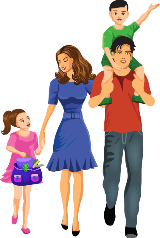 Community Clipart Cleanliness - Familia Dibujos Animados Png Transparent Png (537x800), Png Download