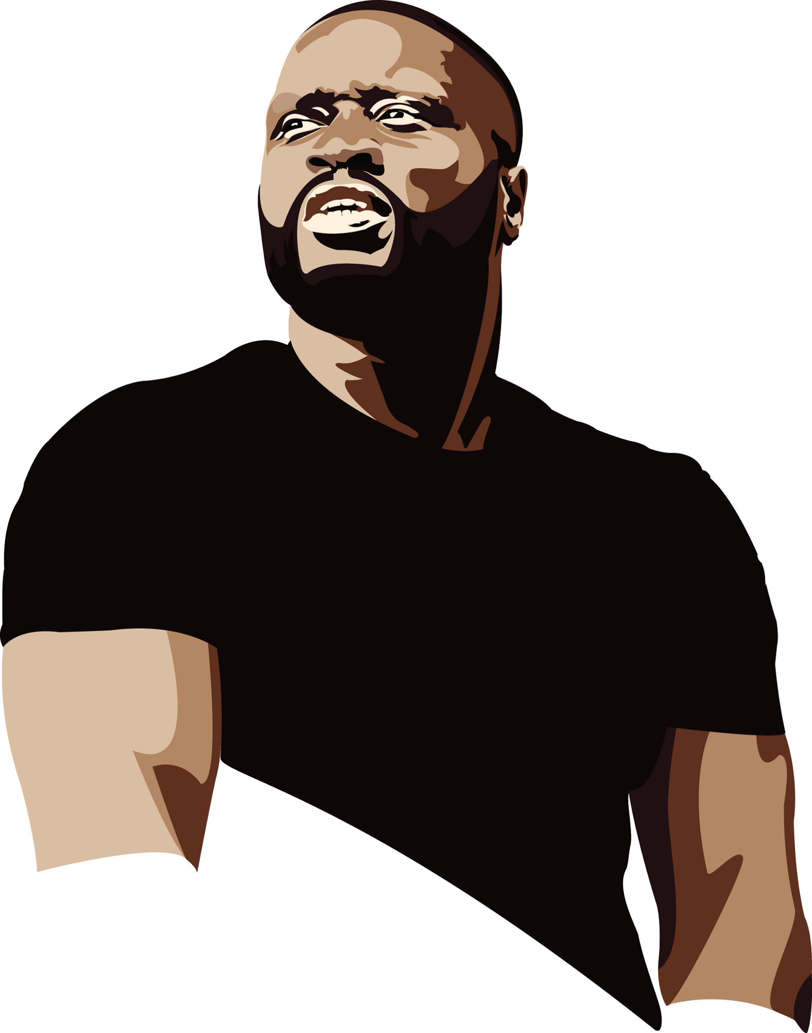 Svg Royalty Free Afro Clipart Pick - Lethal Bizzle Cartoon - Png Download (1600x2036), Png Download