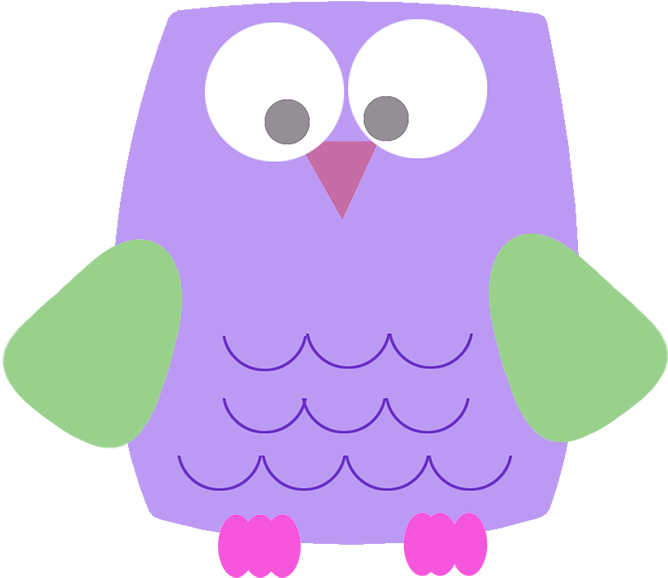 Lila Funny Owl Clipart - Owl - Png Download (679x709), Png Download