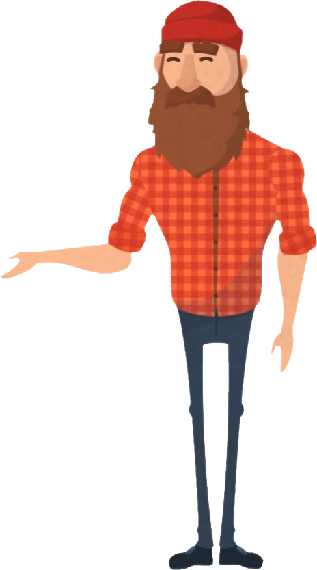 Clip Art Library About Us We Want - Lumberjack - Png Download (464x833), Png Download